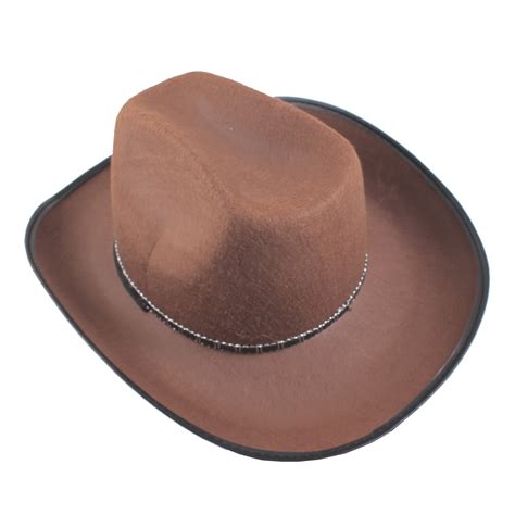 New Brown Sheriff Cowboy Hat Felt Costume Star Badge Halloween Fancy ...