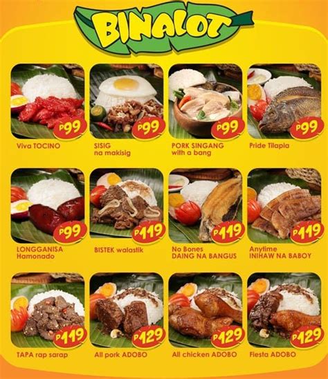 Binalot Menu, Menu for Binalot, Bonifacio Global City, Taguig City - Zomato Philippines