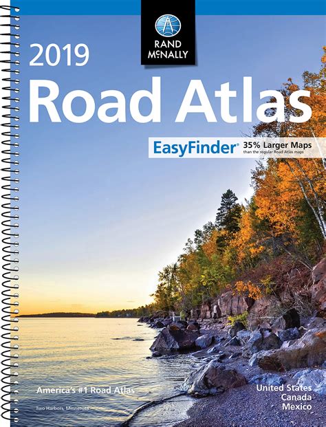 Rand Mcnally USA Road Atlas 2019 BEST Large Scale Travel Maps United ...