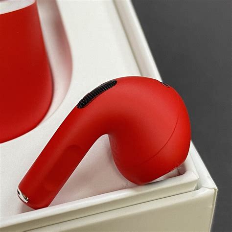 Airpods 3 Red Matte Original Apple Airpods Painted - Etsy