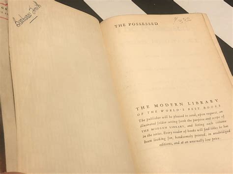 The Possessed by Fyodor Dostoyevsky (1930) Modern Library book