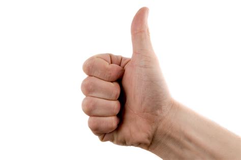 Hand With Thumb Up Free Stock Photo - Public Domain Pictures