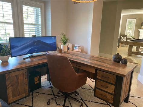 L Shaped Office Desk Layout