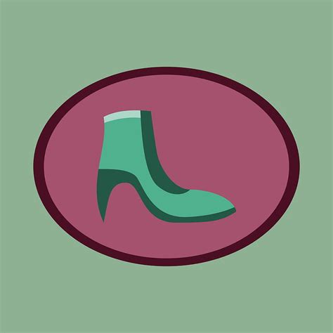 Icon in flat design fashion footwear women boot vector ai eps | UIDownload