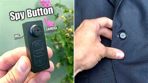 Spy Button Camera Recorder - YouTube