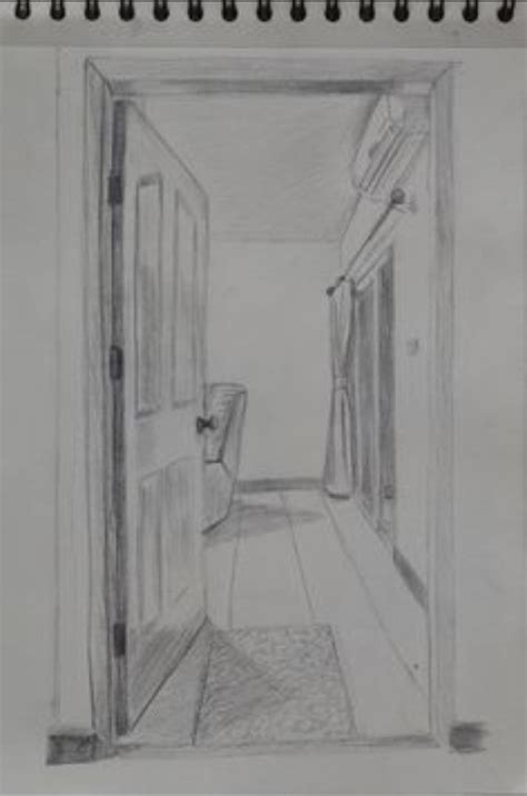 Open Door Drawing 11/16 | Cool art drawings, Art inspiration drawing, Funky art