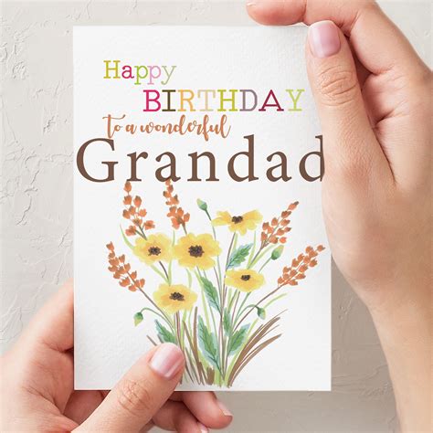 Grandad Birthday Card Grandad Bday Card Card for Grandad | Etsy