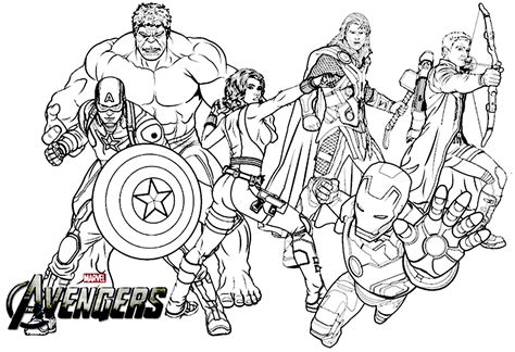 Printable Avengers Coloring Pages: Kids & Adults PDF » Print Color Craft