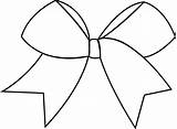 Cheer Bow Outline Drawing Sketch Coloring Page sketch template