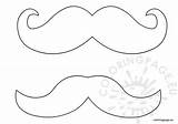 Mustache Template  Coloring Page sketch template