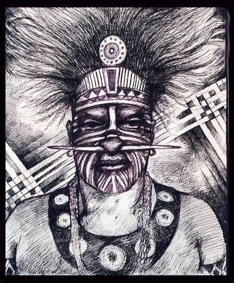 Torres Strait Island Chieftan by Ropati Leaso-Cobb | ArtWanted.com