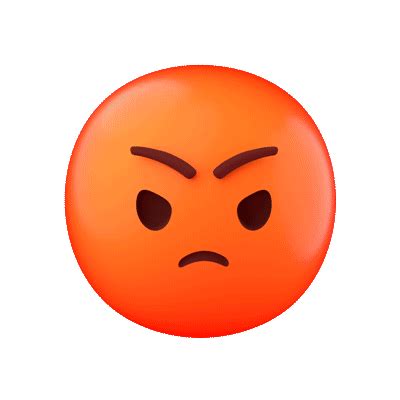 🙁 Angry Emoji - Royalty-Free GIF - Animated Sticker - Free PNG - Animated Icon