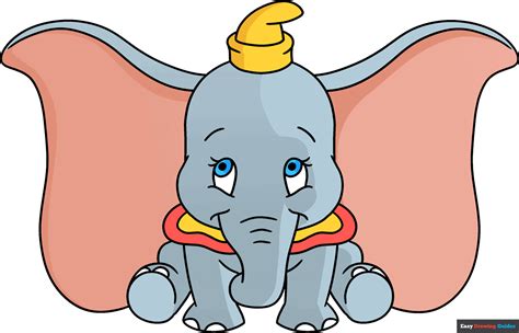 How to Draw Dumbo - Really Easy Drawing Tutorial