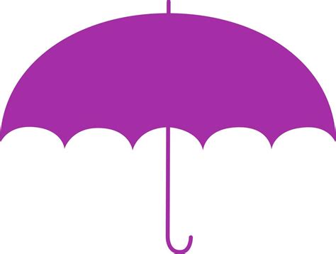 Wide purple umbrella semi flat color vector object 7122393 Vector Art at Vecteezy