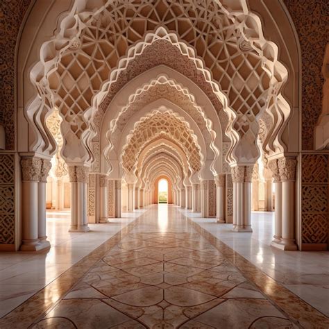 Premium AI Image | Islamic architecture wallpaper