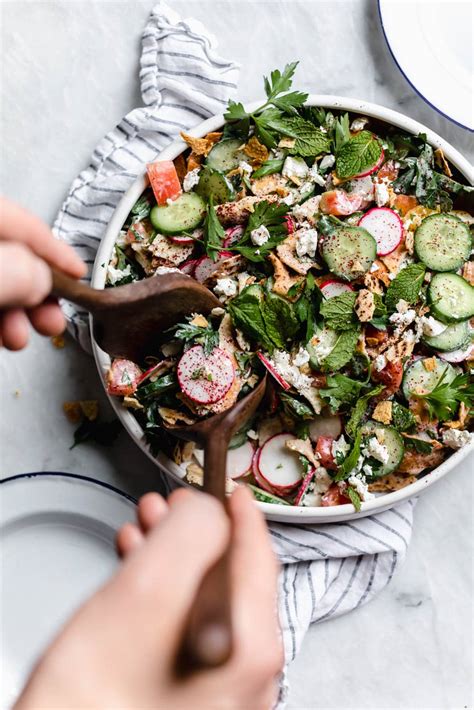 The Best Fattoush Salad Recipe EVER | Broma Bakery