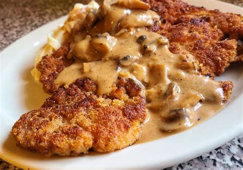 Pork Schnitzel With Mushroom Sauce | KALOFAGAS | GREEK FOOD & BEYOND ...