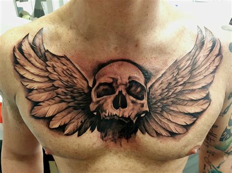 Wing Chest Tattoo