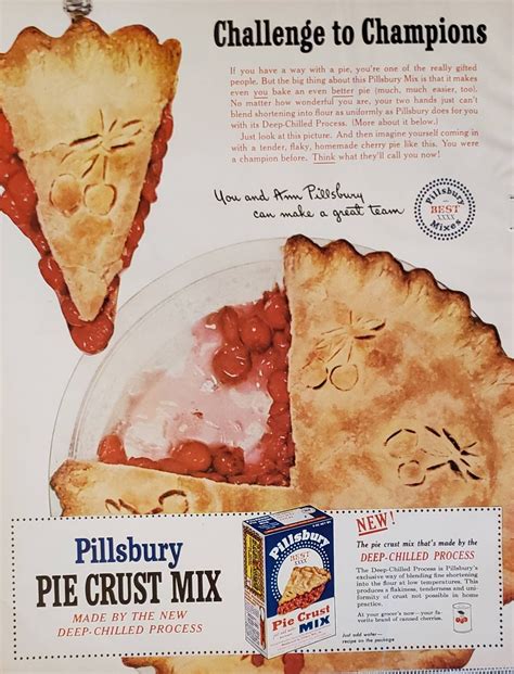 1951 LIBBY'S Pineapple Juice Fruit Drink PILLSBURY Cherry Pie Crust ...