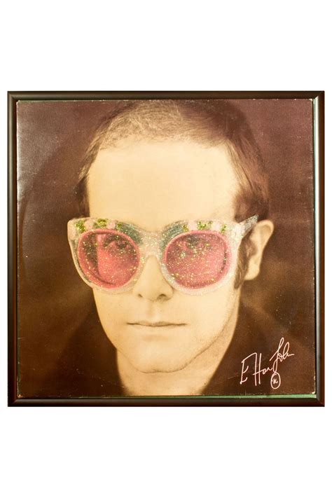 Glittered Elton John Rose Colored Glasses Vintage Record | Rose colored glasses, Elton john ...