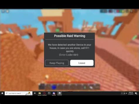 ROBLOX Error code 1001 - YouTube