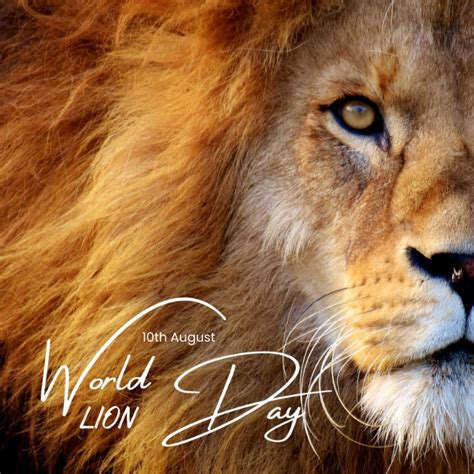 World lion day Template | PosterMyWall