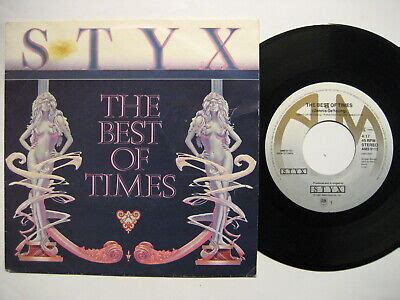 Styx "The Best of Times/Miss America" - 7" Vinyl Single | eBay