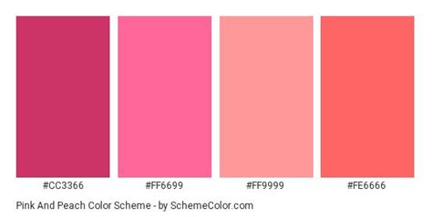 Pink And Peach Color Scheme » Pink | Peach color schemes, Color schemes ...