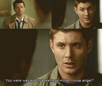 dean winchester, funny, and gif image | Supernatural fangirl, Tv shows funny, Supernatural quotes