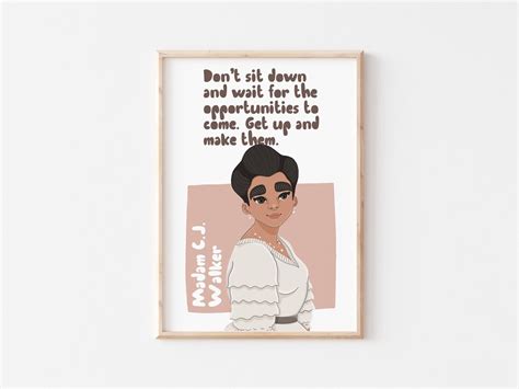 Madam C.J. Walker Quotes Art Print Black Female Entrepreneur - Etsy