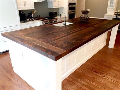 Kitchen Islands - American Reclaimed | Wood countertops kitchen island, Wood kitchen island ...