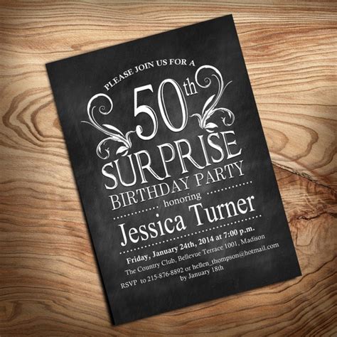 Dinywageman: 50Th Surprise Birthday Party Invitations