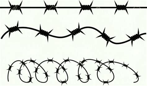 Barbed Wire Fence Vector at GetDrawings | Free download