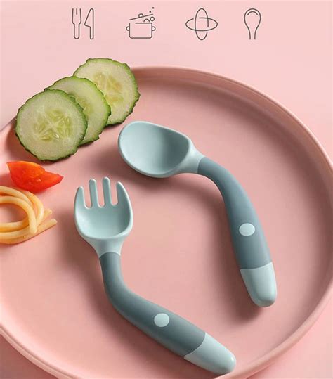 Bendable & Non-Slip Handle Baby Training Spoon | Babies | Petrashops