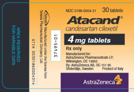 Order Candesartan Cilexetil (Atacand) 4 mg/1 TABLET online from GNH India.