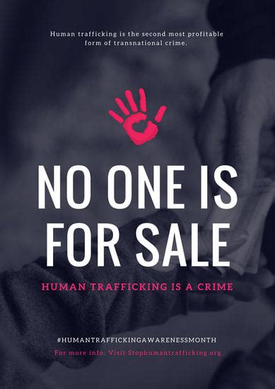 Customize 125+ Human Trafficking Poster templates online - Canva