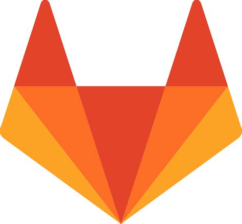 GitLab logo in transparent PNG and vectorized SVG formats