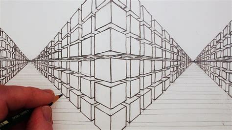 Cube Perspective Drawing at GetDrawings | Free download