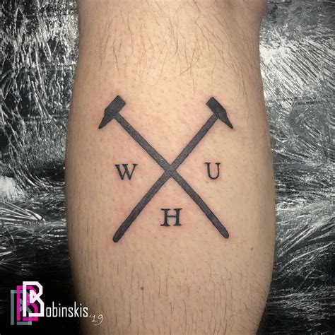 West Ham United piece by Michaela May | Tattoos, Hammer tattoo, Tattoo ...