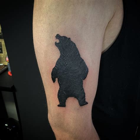 10+ Best Bear Silhouette Tattoo Designs - PetPress