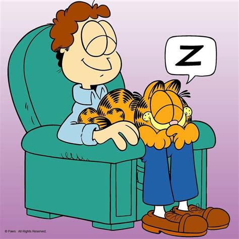 Good day for a nap. Find a lap and get to it,. #LazySunday | Garfield and odie, Garfield cartoon ...