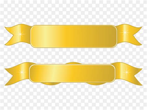 Yellow Ribbons banners on transparent background PNG - Similar PNG