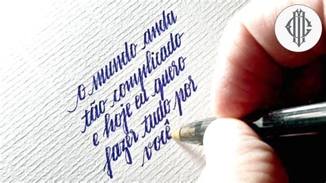 Super Satisfying Handwriting Calligraphy with Ballpoint Pen - YouTube