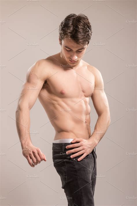 fit slim bodybuilder young man body | Sports & Recreation Stock Photos ...