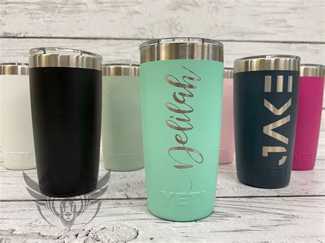 Personalized 10 oz YETI tumbler Custom Yeti Rambler Laser | Etsy