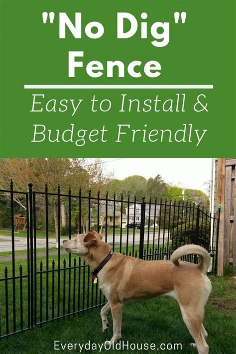 How to Install a No Dig Fence (Homeowner's Perspective) - Everyday Old House