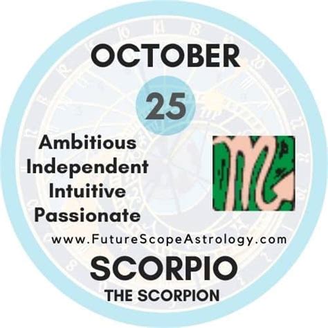 October 25 Zodiac (SCORPIO) Birthday Personality, Birthstone ...