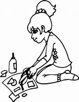 Art Crafts Coloring Page  Wecoloringpagecom sketch template