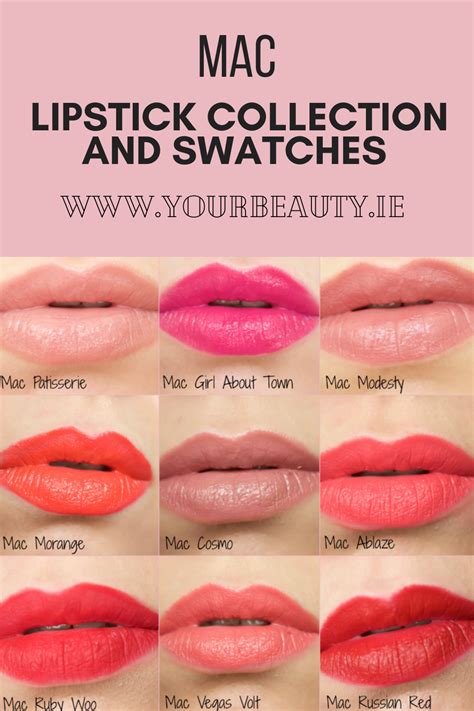 Mac Lipstick Collection and Swatches - Your Beauty | Mac lipstick collection, Lipstick ...