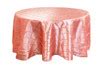 120 Inch Pintuck Taffeta Round Tablecloth Coral - Your Chair Covers Inc.